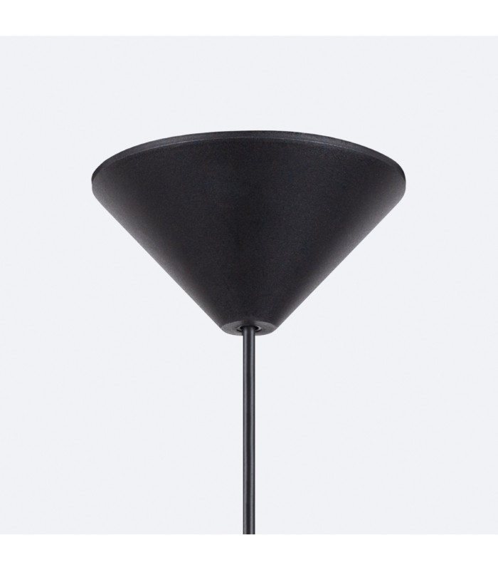 Gina 38cm Dome Pendant Ceiling Light Black-6