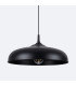 Gina 38cm Dome Pendant Ceiling Light Black-7