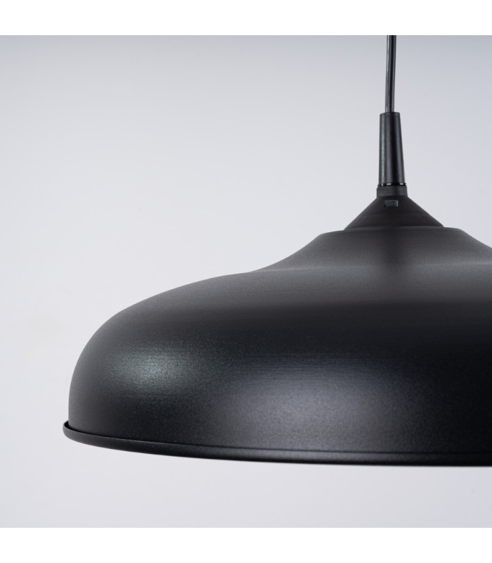 Gina 38cm Dome Pendant Ceiling Light Black-11