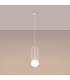 Brina Single Globe Pendant Ceiling Light White-2