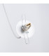 Brina Single Globe Pendant Ceiling Light White-5