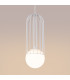 Brina Single Globe Pendant Ceiling Light White-7