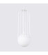 Brina Single Globe Pendant Ceiling Light White-8