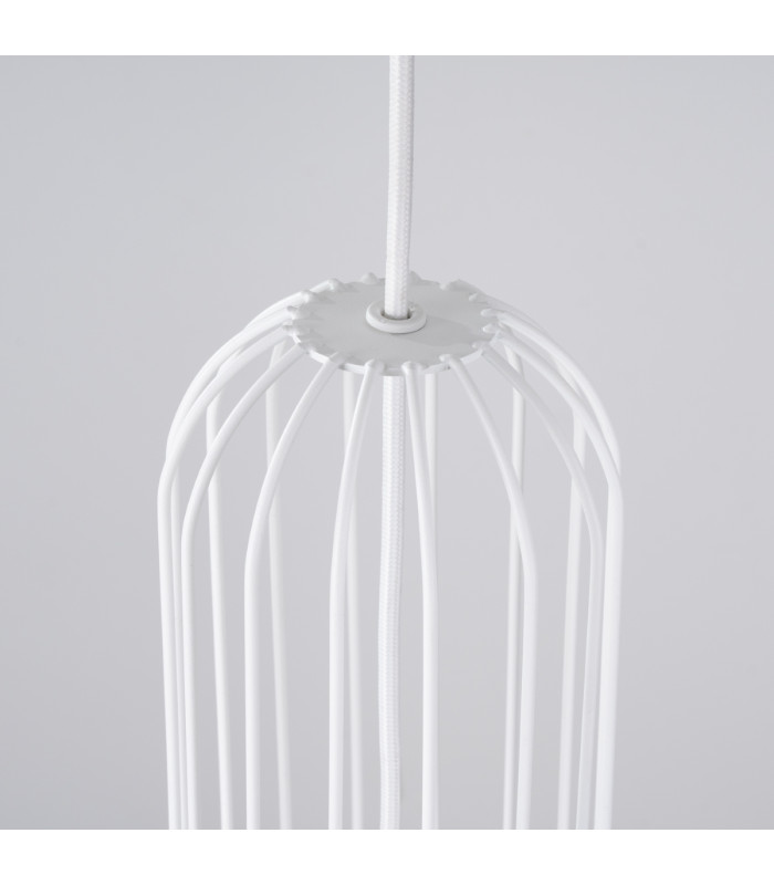 Brina Single Globe Pendant Ceiling Light White-9