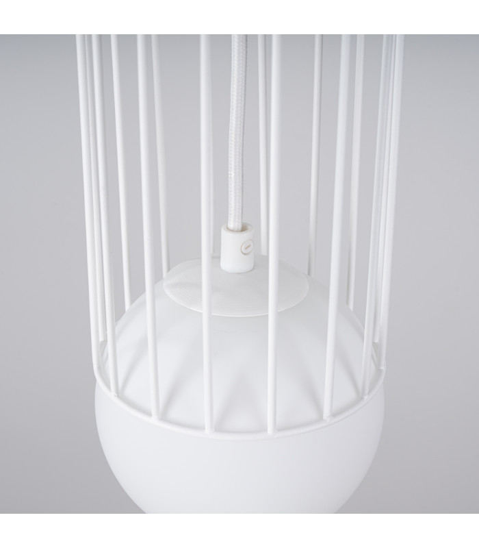 Brina Single Globe Pendant Ceiling Light White-10