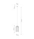 Brina Single Globe Pendant Ceiling Light White-13