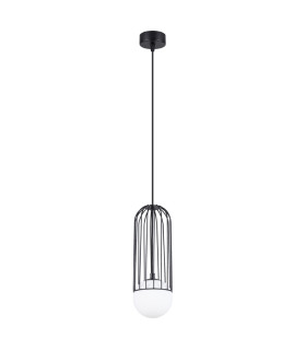 Brina Single Globe Pendant Ceiling Light Black-1