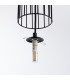 Brina Single Globe Pendant Ceiling Light Black-6