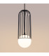 Brina Single Globe Pendant Ceiling Light Black-9