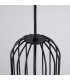 Brina Single Globe Pendant Ceiling Light Black-10