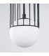 Brina Single Globe Pendant Ceiling Light Black-11