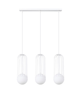 Brina Bar Pendant Ceiling Light 3 Globe White-1