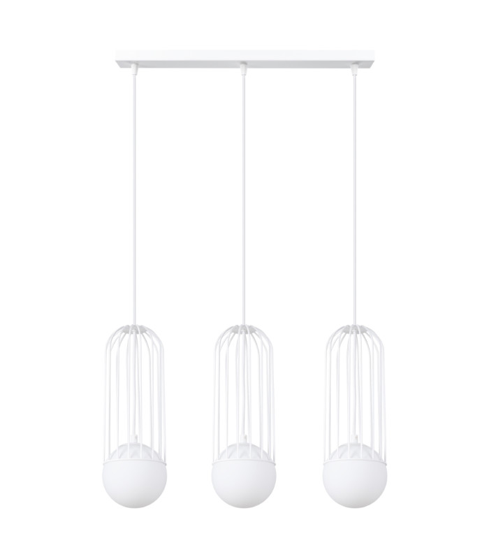 Brina Bar Pendant Ceiling Light 3 Globe White-1