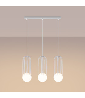 Brina Bar Pendant Ceiling Light 3 Globe White-2