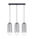 Brina Bar Pendant Ceiling Light 3 Globe Black-1