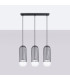 Brina Bar Pendant Ceiling Light 3 Globe Black-3