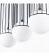 Brina Bar Pendant Ceiling Light 3 Globe Black-6