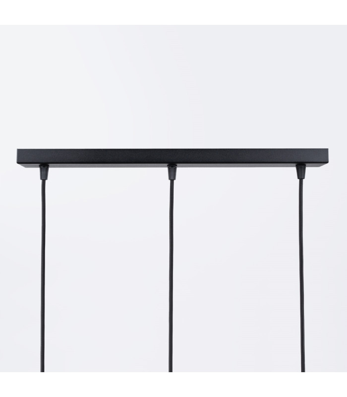 Brina Bar Pendant Ceiling Light 3 Globe Black-9