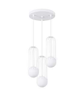 Brina Cluster Pendant Ceiling Light 3 Globe White-1