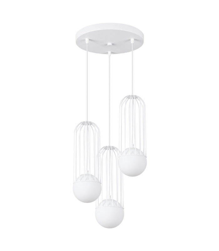 Brina Cluster Pendant Ceiling Light 3 Globe White-1