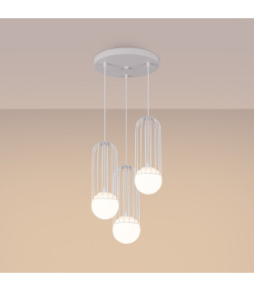 Brina Cluster Pendant Ceiling Light 3 Globe White-2