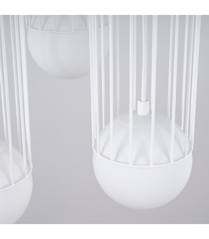 Brina Cluster Pendant Ceiling Light 3 Globe White-9