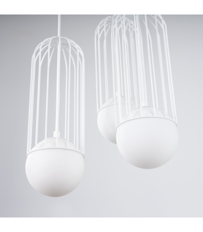 Brina Cluster Pendant Ceiling Light 3 Globe White-14
