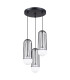 Brina Cluster Pendant Ceiling Light 3 Globe Black-1