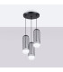 Brina Cluster Pendant Ceiling Light 3 Globe Black-3