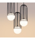 Brina Cluster Pendant Ceiling Light 3 Globe Black-5