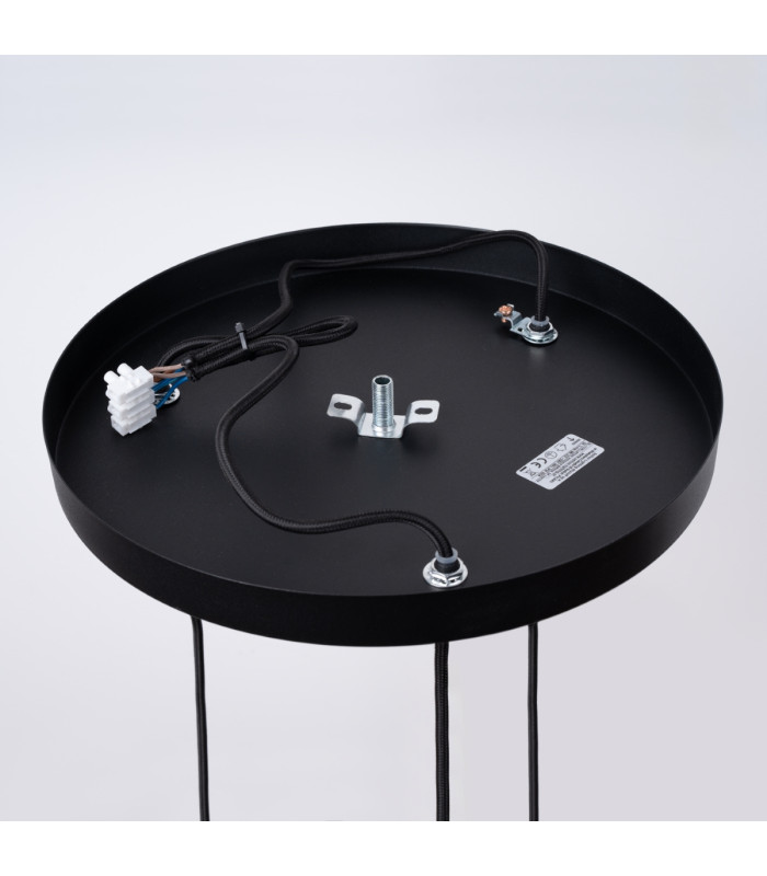 Brina Cluster Pendant Ceiling Light 3 Globe Black-6