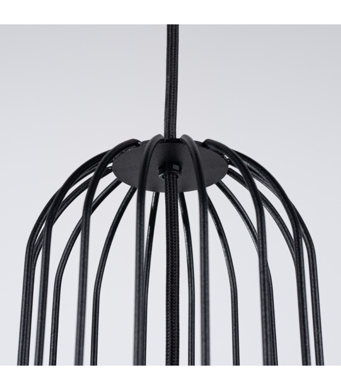 Brina Cluster Pendant Ceiling Light 3 Globe Black-7