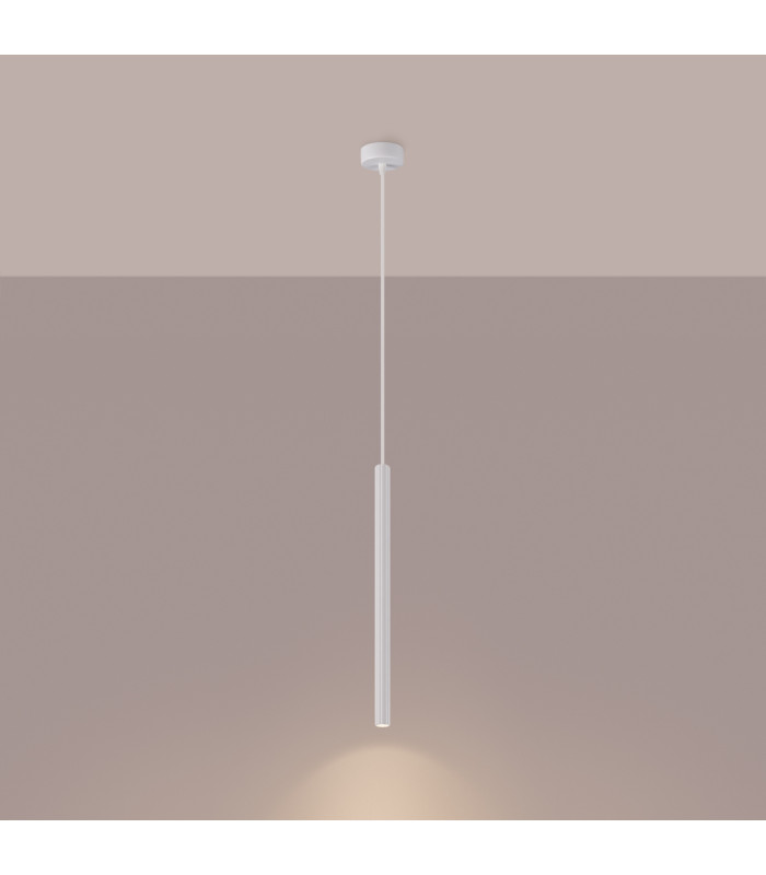 Arche Slim Pendant Ceiling Light White-2