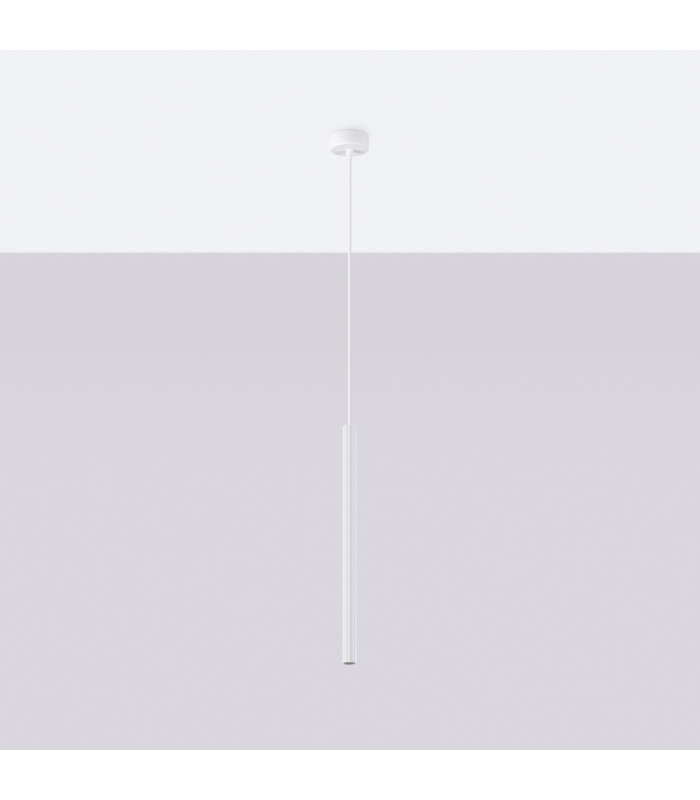 Arche Slim Pendant Ceiling Light White-3