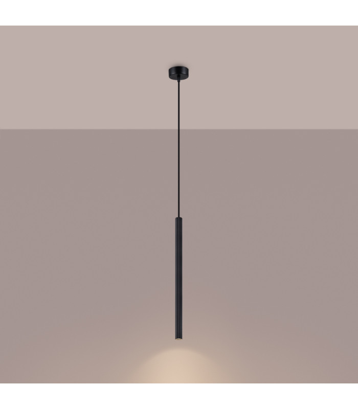 Arche Slim Pendant Ceiling Light Black-2