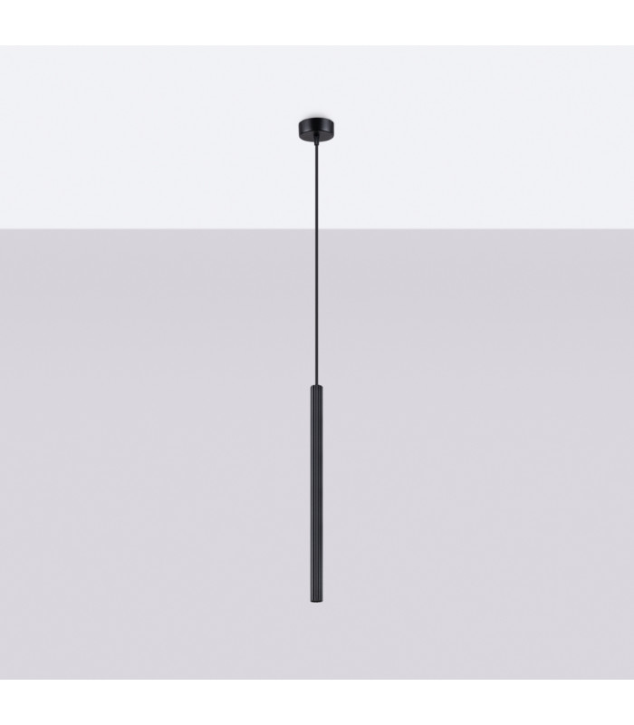 Arche Slim Pendant Ceiling Light Black-3
