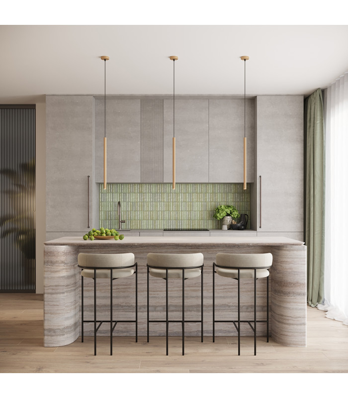 Arche Slim Pendant Ceiling Light Gold-15