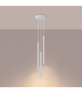 Arche Cluster Pendant Ceiling Light 3 Lamp White-2