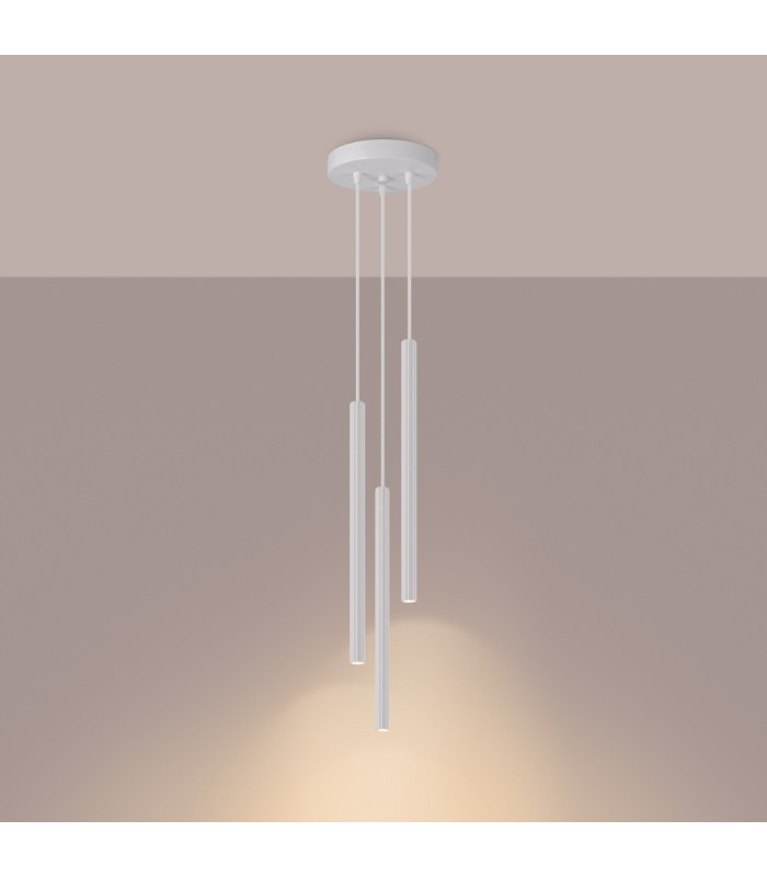 Arche Cluster Pendant Ceiling Light 3 Lamp White-2