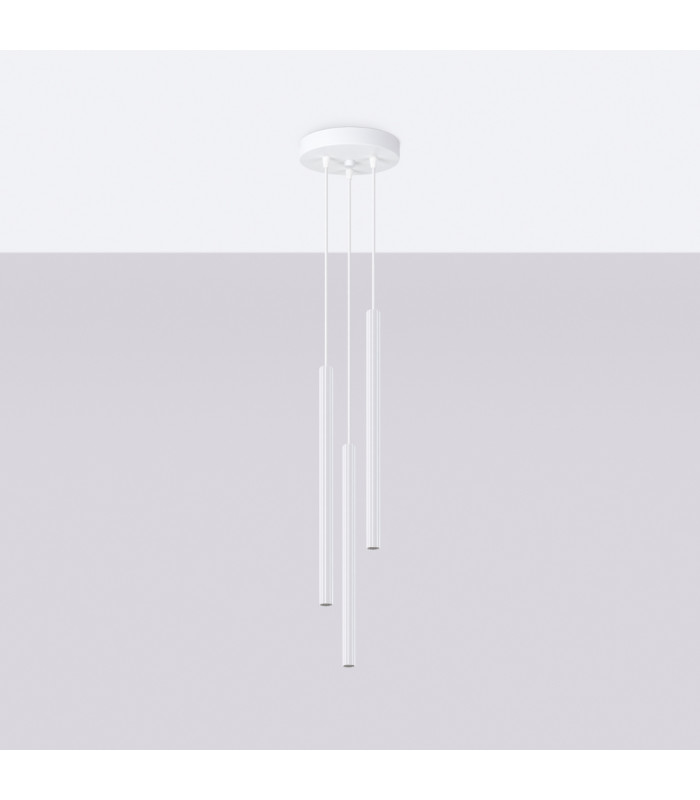Arche Cluster Pendant Ceiling Light 3 Lamp White-3