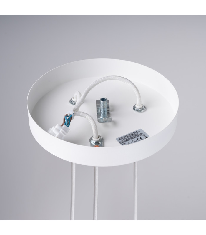 Arche Cluster Pendant Ceiling Light 3 Lamp White-4