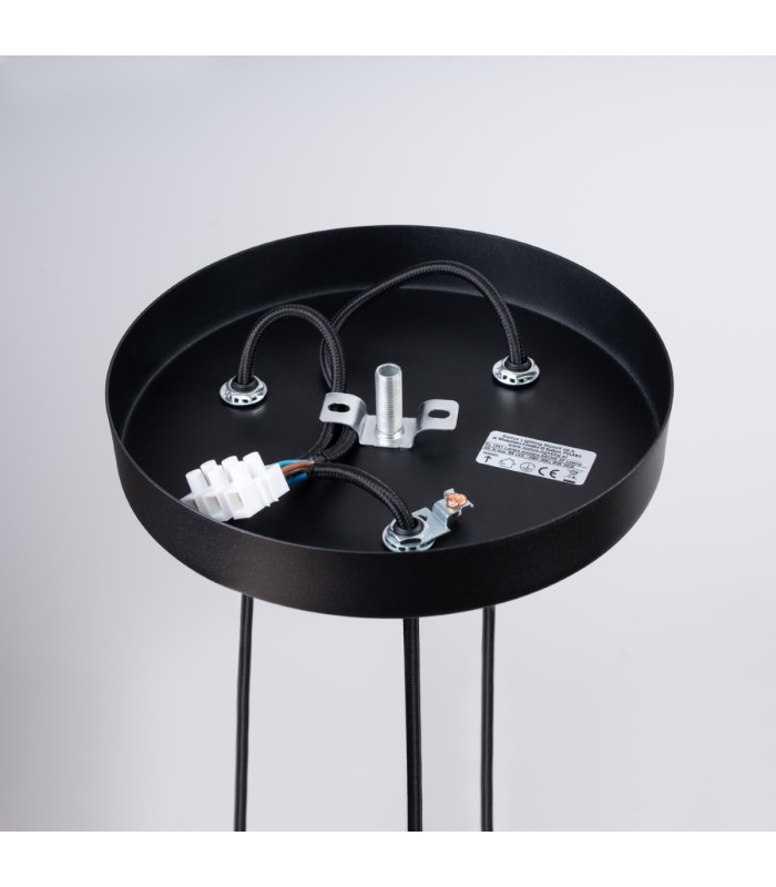 Arche Cluster Pendant Ceiling Light 3 Lamp Black-4