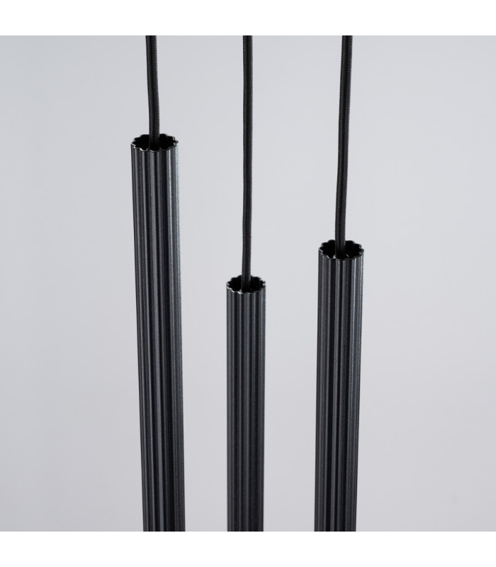 Arche Cluster Pendant Ceiling Light 3 Lamp Black-6