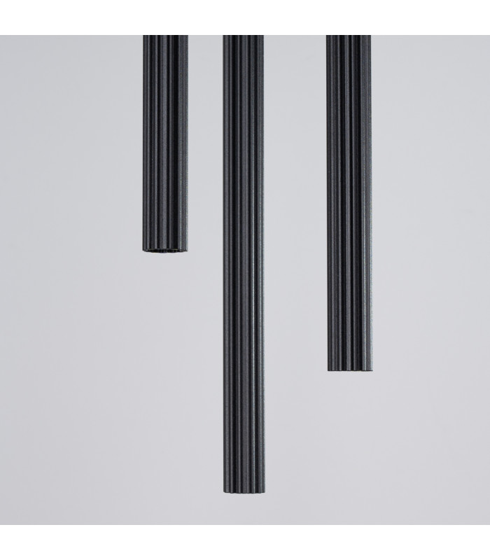 Arche Cluster Pendant Ceiling Light 3 Lamp Black-7