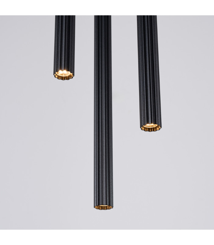 Arche Cluster Pendant Ceiling Light 3 Lamp Black-9