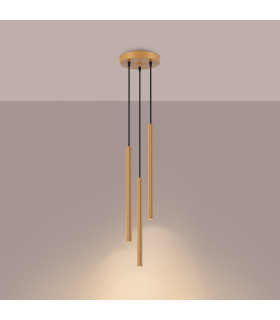 Arche Cluster Pendant Ceiling Light 3 Lamp Gold-2