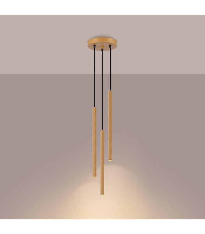 Arche Cluster Pendant Ceiling Light 3 Lamp Gold-2