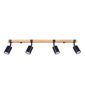 Fager Ceiling Spotlight Bar 4 Lamp Black-1