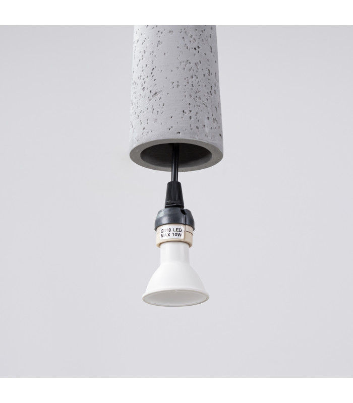 Electra Slim Pendant Ceiling Light Concrete-5