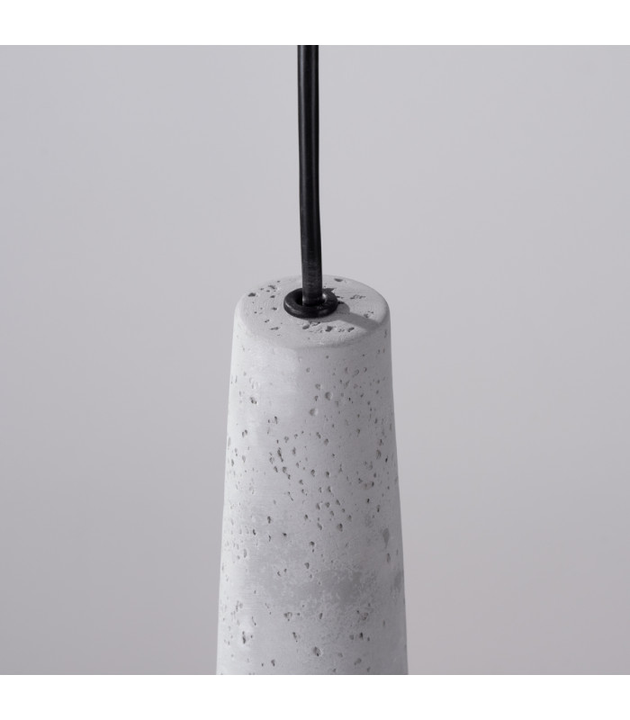 Electra Slim Pendant Ceiling Light Concrete-7